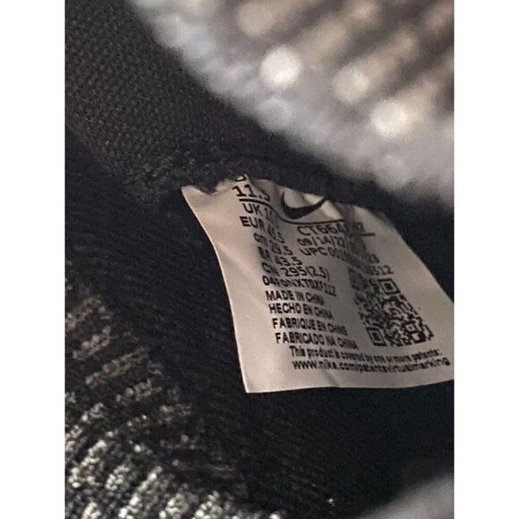 Men's  Sz 11.5 Nike Alpha Menace Elite 3 Black Football Cleats CT6648-010 NEW - Picture 14 of 14